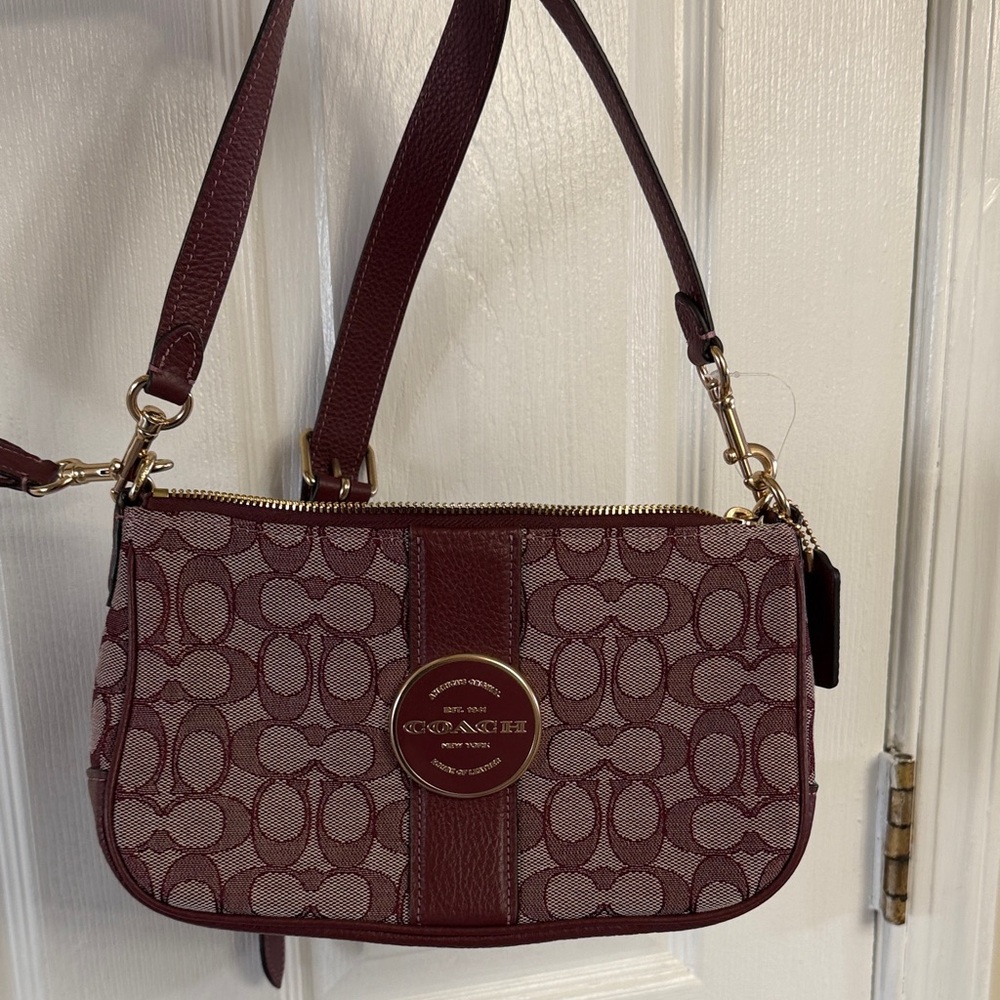Coach Maroon Signature Shoulder Bag/crossbody  (limited edition) Sold out